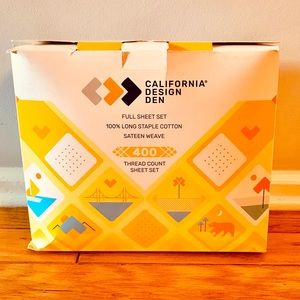 NWT 400 Thread Count White Full-size Sheet Set—100% Cotton